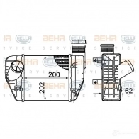 Интеркулер HELLA UVKAC2 _BEHR HELLA SERVICE_ Audi A6 (C6) 3 Седан 2.0 Tdi 121 л.с. 2005 – 2006 8ml376899071