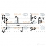 Интеркулер HELLA DP64V O 8ml376988314 47857 4045621517687 - Изображение 2