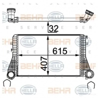 Интеркулер HELLA BFJ 70N 4045621517335 8ml376723544 47430 - Изображение 2