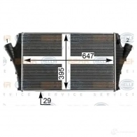 Интеркулер HELLA 47361 DJU5Z2R _BEHR HELLA SERVICE_ 8ml376700674 - Изображение 3