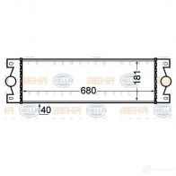 Интеркулер HELLA 47718 8ml376776521 809GA _BEHR HELLA SERVICE_