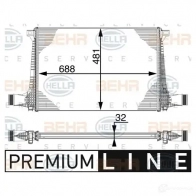 Интеркулер HELLA 8ml376747511 Y0 G4HK 1437475421