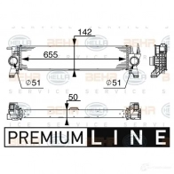 Интеркулер HELLA LCR K0 1424870267 4045621528355 8ml376745511