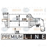 Интеркулер HELLA WUKYL2 Opel Astra (G) 2 Седан 1.7 DTI 16V (F69) 75 л.с. 2000 – 2005 8ml376723181 _BEHR HELLA SERVICE_