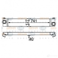 Интеркулер HELLA 47518 4045621517595 AIK1 PY7 8ml376746014 - Изображение 2
