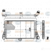 Интеркулер HELLA 47868 8ml376988504 4045621517793 SRL Q2 - Изображение 2