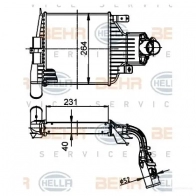 Интеркулер HELLA 47863 5R X6C 4045621517748 8ml376988384 - Изображение 2