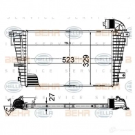 Интеркулер HELLA 8ml376988394 47864 4045621517755 09 KJXF - Изображение 2