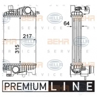 Интеркулер HELLA D3JHJ6 8ml376756431 Opel Meriva _BEHR HELLA SERVICE_