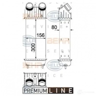 Интеркулер HELLA Citroen C3 Picasso 1 (HD, PF1) Минивэн 1.6 HDi 109 л.с. 2009 – 2024 ZUDJW _BEHR HELLA SERVICE_ 8ml376756401