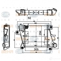 Интеркулер HELLA 8ml376988334 9Y5 BRF9 47858 4045621517694 - Изображение 2
