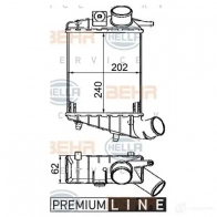 Интеркулер HELLA 8ml376746541 47563 Z71ES _BEHR HELLA SERVICE_