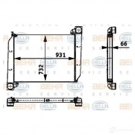 Интеркулер HELLA 8ml376724391 47483 6OCHC _BEHR HELLA SERVICE_ - Изображение 5