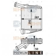 Интеркулер HELLA 67GL4PE _BEHR HELLA SERVICE_ Volkswagen Touareg (7P) 2 2010 – 2018 8ml376729571