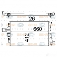 Интеркулер HELLA 4045621511098 X6N KJR 47697 8ml376776044 - Изображение 2