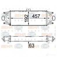 Интеркулер HELLA KXHTS _BEHR HELLA SERVICE_ 8ml376900444 47801 - Изображение 4