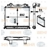 Интеркулер HELLA 8ml376724371 QO6GH 47481 _BEHR HELLA SERVICE_ - Изображение 5