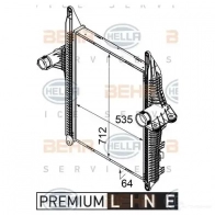 Интеркулер HELLA 8ml376746301 _BEHR HELLA SERVICE_ GB0DC 47542