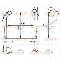 Интеркулер HELLA TR15Z 47451 8ml376724021 _BEHR HELLA SERVICE_