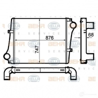 Интеркулер HELLA EQWM3 8ml376792041 47771 _BEHR HELLA SERVICE_