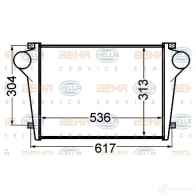 Интеркулер HELLA 8ml376776731 3MGZY 47727 _BEHR HELLA SERVICE_ - Изображение 5