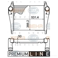 Интеркулер HELLA IJUCIK _BEHR HELLA SERVICE_ 8ml376758141 47640