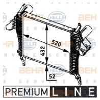 Интеркулер HELLA 47468 _BEHR HELLA SERVICE_ 8ml376724231 Y07KS8