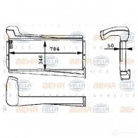 Интеркулер HELLA TK1YYFQ 47434 8ml376723631 _BEHR HELLA SERVICE_