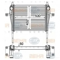 Интеркулер HELLA 8ml376751261 _BEHR HELLA SERVICE_ 9TOD5 47594