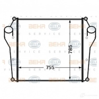 Интеркулер HELLA _BEHR HELLA SERVICE_ 47495 688FL3 8ml376727591