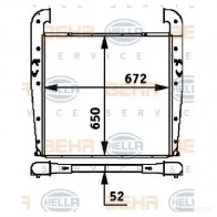 Интеркулер HELLA 8ml376724331 _BEHR HELLA SERVICE_ 47477 8OSHB0M