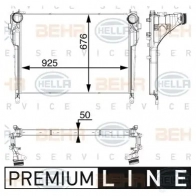 Интеркулер HELLA 8ml376701901 QC55KT F 1437475683