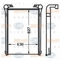 Интеркулер HELLA 8ml376727611 DF9HX 47497 _BEHR HELLA SERVICE_