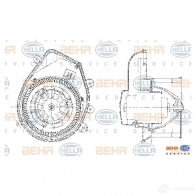 Моторчик печки, вентилятора HELLA 38035 _BEHR HELLA SERVICE_ 8ew009159131 OMU1GAV - Изображение 2
