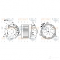 Моторчик печки, вентилятора HELLA 38474 6FD40K _BEHR HELLA SERVICE_ 8ew351105081 - Изображение 3