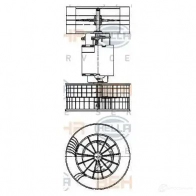 Моторчик печки, вентилятора HELLA Bmw 8 (E31) 1 Купе 5.6 850 CSi 380 л.с. 1992 – 1996 8ew009159361 _BEHR HELLA SERVICE_ BCDA8R