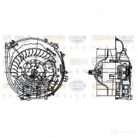 Моторчик печки, вентилятора HELLA 8ew009159351 Mercedes S-Class (W140) 3 Седан 5.0 S 500 (140.050. 140.051) 320 л.с. 1993 – 1998 7PUFMJ _BEHR HELLA SERVICE_