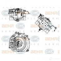 Моторчик печки, вентилятора HELLA LIS1XK Mercedes S-Class (W140) 3 Седан 3.4 S 350 Turbo D (1434) 150 л.с. 1993 – 1998 8ew009159331 _BEHR HELLA SERVICE_