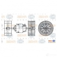 Моторчик печки, вентилятора HELLA 8ew009159091 P1FA8 _BEHR HELLA SERVICE_ 38031 - Изображение 2