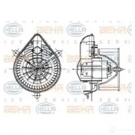 Моторчик печки, вентилятора HELLA Peugeot 406 1 (8E, 8F) Универсал 1.8 101 л.с. 1996 – 1999 VC4U31 _BEHR HELLA SERVICE_ 8ew009157581