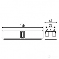 Подсветка салона HELLA 9002920091220 14960 Q39IO V7 2JA 996 038-001 - Изображение 2