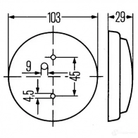 Внутреннее освещение HELLA 4082300219883 J2W55 G 14769 2ja003231077 - Изображение 2