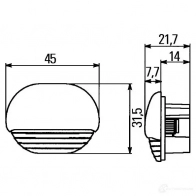 Внутреннее освещение HELLA 14962 COGE J4V 4082300231618 2ja998560017 - Изображение 2