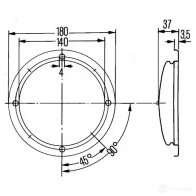 Внутреннее освещение HELLA 2ja008615001 DQB6L PW 14828 4082300152920 - Изображение 2