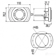Внутреннее освещение HELLA 14872 2ja343700221 Adjustable SpotLED SpotLED - Изображение 2