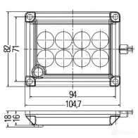 Внутреннее освещение HELLA 2ja012557001 DL 1J8Y 4082300566710 14839 - Изображение 2