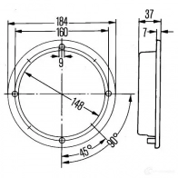 Подсветка салона HELLA 2JA 005 590-001 NLYHU 0 22594 14786 - Изображение 2
