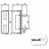 Фонарь подсветки номера HELLA E9 1789 15067 2ka357014001 99ATI - Изображение 2