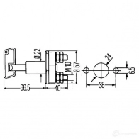 Выключатель массы аккумулятора HELLA 6EK 002 843-002 S 33 061519 20123 - Изображение 2