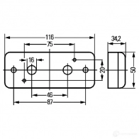 Габаритный фонарь HELLA E17 805 18706 028051 2xs963959031 - Изображение 2